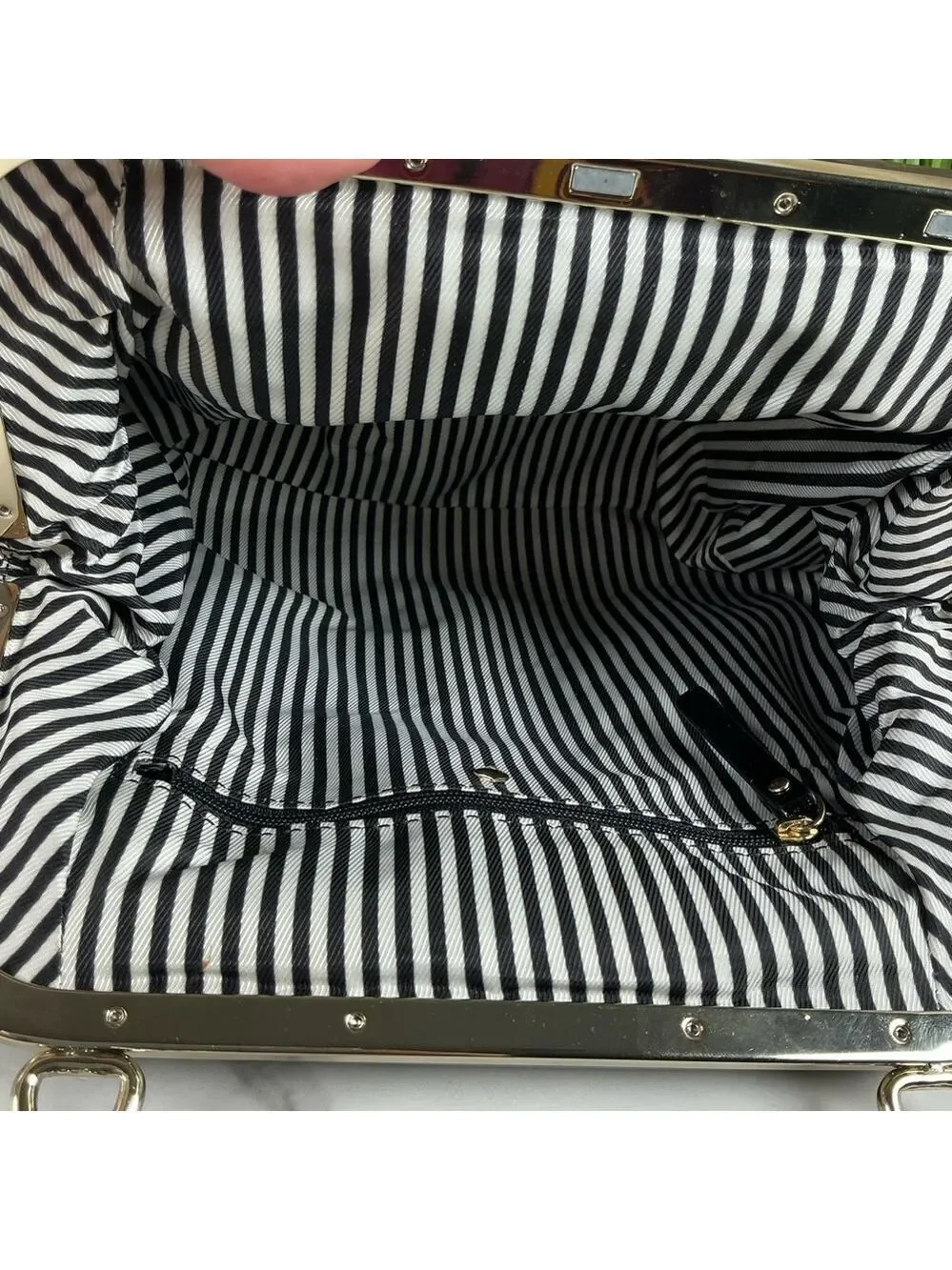 Kate Spade RARE‎ Garance Doré Collection Clutch Hand Shoulder Bag Kisslock Uniqu